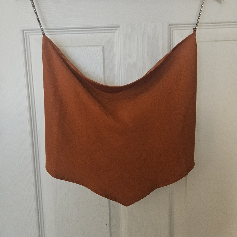 Burnt Orange Bandana Top